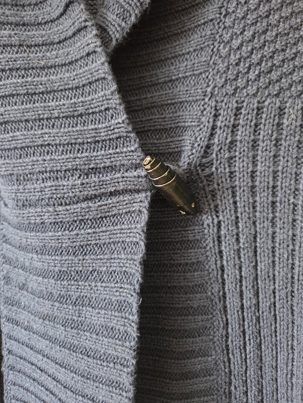 Chaps Navy Ribbed Vest - Picture 5 of 5